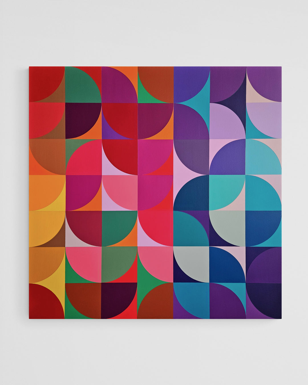 Floral Technicolor 40"x40" - Original Painting