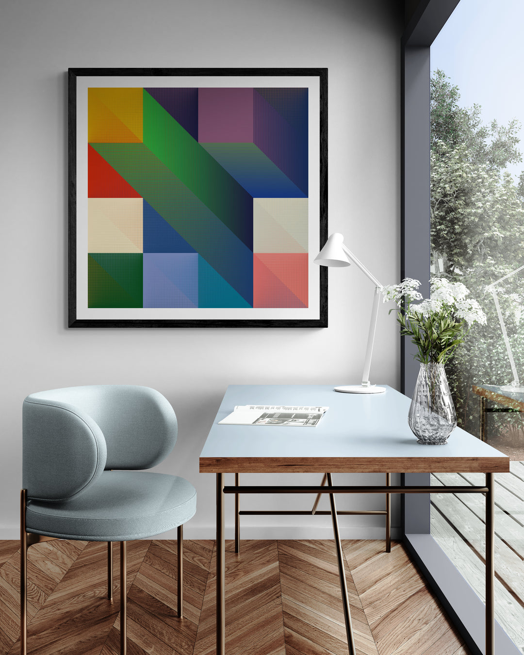 Chromatic Dreamscape - Color Matrix Print