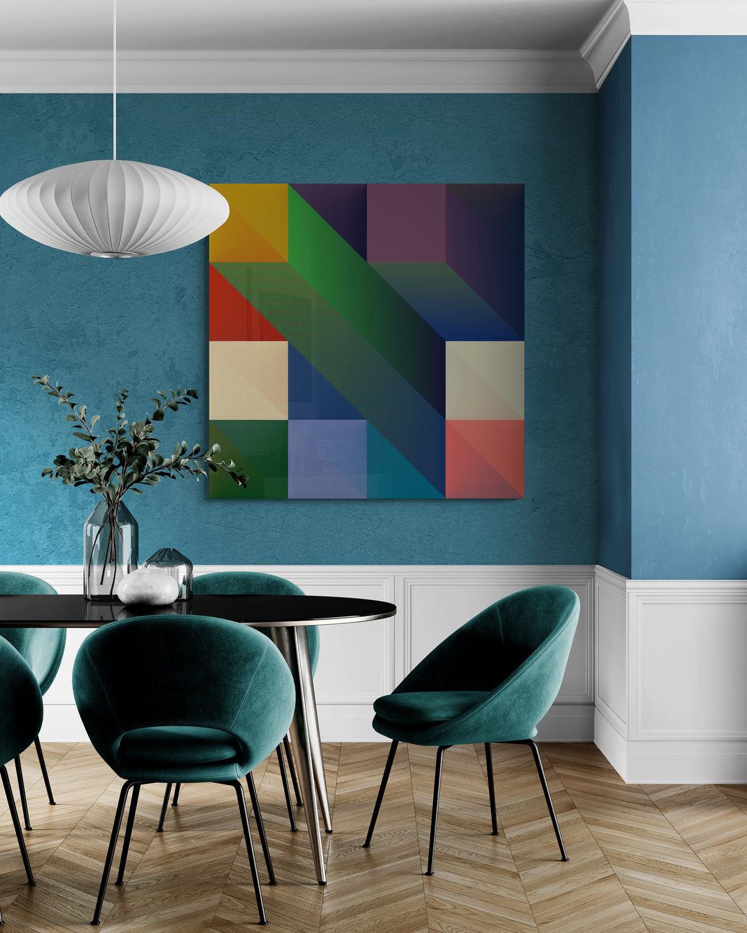 Chromatic Dreamscape - Color Matrix Print