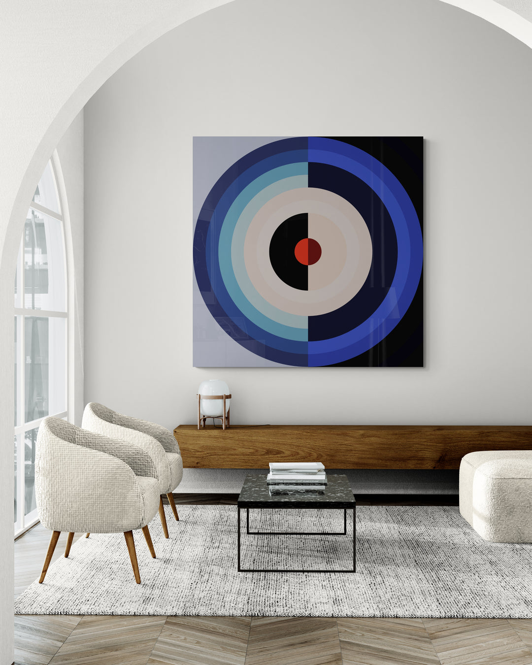 Lunar Orbits - Color Field Print