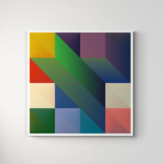Chromatic Dreamscape - Color Matrix Print