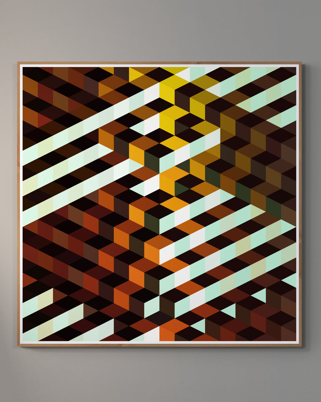 Tiger Stripe Pyramid - Color Field Print