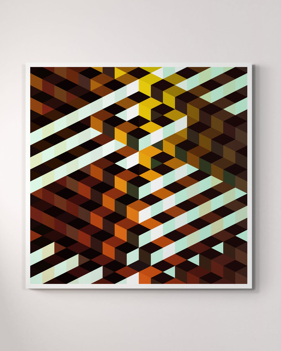 Tiger Stripe Pyramid - Color Field Print