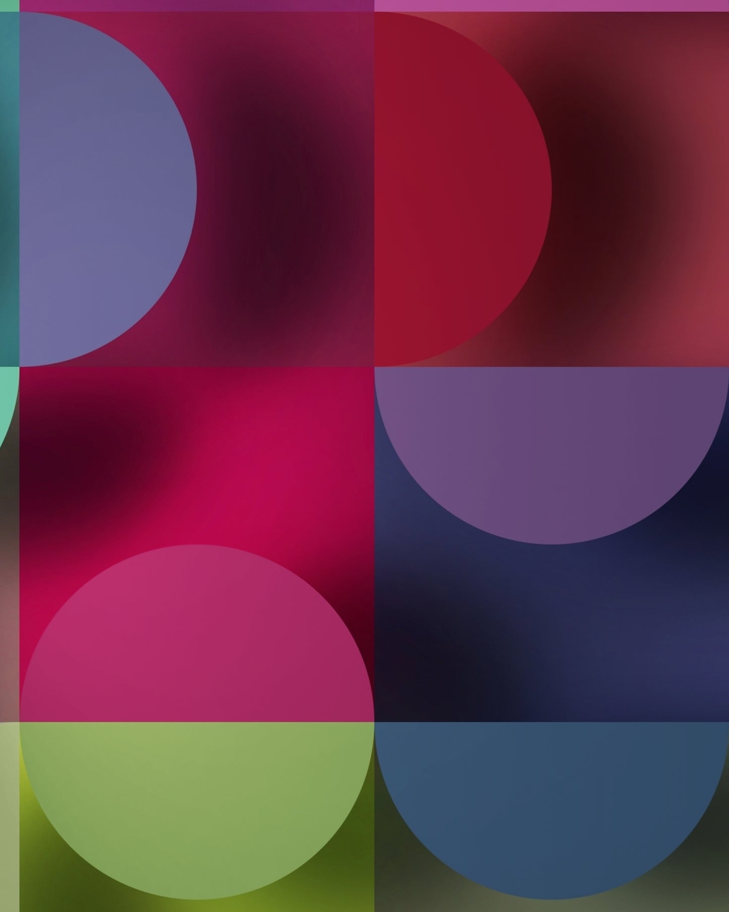 Lune Verte - Color Garden Print